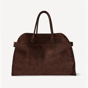 Elegant Brown Suede Tote Bag